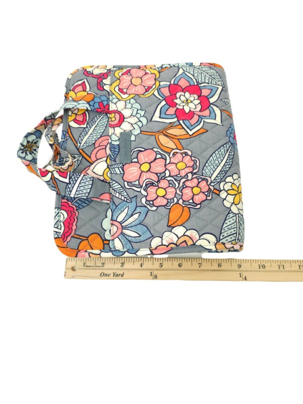 Vera Bradley Hanging Organizer Cosmetic Makeup Travel Bag Tropical Evening Gray - Picture 9 of 15